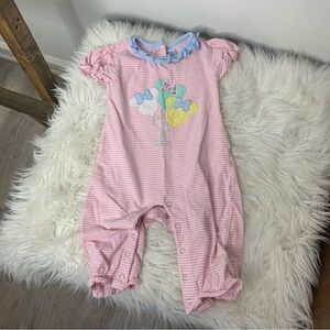 Trotter St. Kids Striped Mouse Balloon Appliqué Jumper